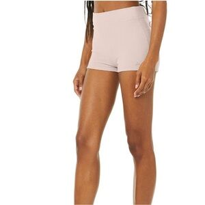 alo Microwaffle Pleasant Boyshort Dusty Rose Size Small